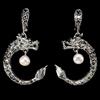 GemsPorium 925 Orecchini Argento Sterling Rotondo Perla 6mm Marcasite Dragon Gemma Gioielli