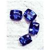 rogem54 Naturale Zaffiro Blu Cuscino 32 + KT Certificato 4 Pezzi Lotto Loose Gemma ~RB19