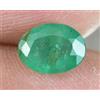 Gemscopious Non Scaldato 1.00 CT Naturale Verde Smeraldo Zambian Taglio Ovale Agrati
