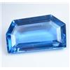 gemscopious 22.10 CT Naturale Grande Acquamarina 22 X 13 MM Certificato Trasparente Gemma