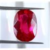 Certificato Naturale Utah Berillo Bixbite Rosso Smeraldo 6.90 CT Ovale Gemma