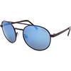 Bollé Bolle Ova Polarizzati Sunglasses Matte Black W/ Offshore Blu Mirror Lenti 12583