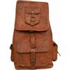 Fatto a mano 20 " Originale Donna Pelle Zaino Cartella Giorno Borsa Weeknder Laptop Vintage