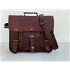 Handmade Vera Pelle Messenger 3 Scomparti Spalla Donna Laptop Cartella Borsa