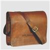 Handmade 18 " Handmade pelle di Vacchetta Cartella Laptop Borsa a Tracolla Qualità Pelle