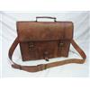 Fatto a mano Borsa In Pelle Marrone Handmade Large Messenger Laptop Business Tracolla