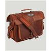 Fatto a mano 18 " Uomo Originale Tutti Ottimo Pelle Valigetta Tracolla Borsa Laptop