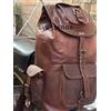 Fatto a mano 50.8cm Vintage IN Vera Pelle Viaggio Camp Zaino Marrone Laptop Bag