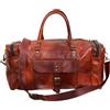 Fatto a mano Borsa Da Viaggio Vintage Da Uomo In Pelle Marrone Grande Da 32"