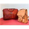 Fatto a mano Pelle Marrone Borsa Messenger a Tracolla Laptop Ventiquattrore Uomo Free Mini