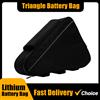 NONE 36V 48V 60V 72V E-BIKE Borsa per batteria triangolare per bicicletta elettrica Borse triangolari per telaio per bicicletta nera Carico massimo 126 celle