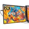 UPERFECT Z 2K Extender per monitor portatile da 14 pollici USB C HDMI Display da viaggio portatile per PC Mac PS4/5 XBOX con altoparlanti e cavalletto