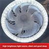NONE Ventilatore da soffitto silenzioso con telecomando leggero, ventilatore LED all-in-one per uso domestico per illuminazione interna del soggiorno, energia