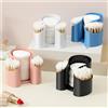 NONE Custodia per dispenser da tavolo da viaggio per riporre tamponi di cotone da 1 pezzo, organizer per trucco cosmetico sicuro e insapore per tamponi di cotone e tazze