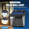 BALDR Luce solare a LED per esterni Lampione stradale da giardino Impermeabile con rilevamento umano Layout da giardino domestico Lampada da parete per scale decorativa per balcone