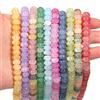 louleur 1 corda 5x8mm perle di vetro colorato abbaco piatto rotondo perline sparse per creazione di gioielli artigianato fai da te bracciali collana accessori