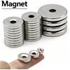 NONE Magnete rotondo super potente con fori Magnete al neodimio NdfeB N35 Forte magnete permanente per frigorifero fai da te