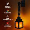 Htomaza Luce notturna stile 2026 pixel Lanterna portatile Ornamento da tavolo 16 colori RGB Decorazione interna fai da te remota Luce d'atmosfera