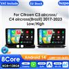 Hizpo 2 Din Autoradio per C3 Aircross 2017 -2023 C4 Lettore multimediale audio CarPlay Android Auto GPS BT WIFI FM RDS Autoradio AI