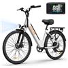 URLIFE Bicicletta Elettrica Urlife E26 Peak 750W per Adulti, Batteria Rimovibile 36V, Velocità Massima 32KM/H, Pneumatici Standard 26''x2'', E-bike a 7 Velocità