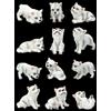Lupo Figura 12er Set - Artico Cuccioli - Lupi Animali Selvatici Decorazione