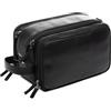SID & VAIN® borsa toiletry vera pelle LOUIS borsetta necessaire Toilette pochette beauty case da Viaggio uomo donna nero prodotto artigianale