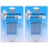 Graziano Candelina Magica Celeste 10 pezzi (Confezione da 2)