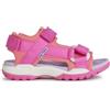 Geox Mädchen J Borealis Girl A Sandalo, Corallo Lt Fucsia, 11 UK Child
