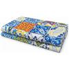 VKZ Copriletto Granfoulard 240 x 280 cm, Telo Copritutto Multiuso per Letto e Divano, Gran Foulard per Divano, Fantasia Maiolica Siciliana Multicolore