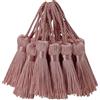 AebDerp 30 mini ciondoli con nappe di seta per fai da te, piccoli accessori da appendere, per segnalibri fai da te, da donna, gioielli, chiavi, catena, tenda personalizzata, regalo di nozze (Rosa pesca)