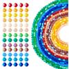 Craftdady 1130 perline in vetro sfaccettato doppio cono opaco 13 colori per braccialetti fai da te collane