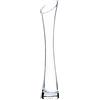 QUUPY Vaso piccolo alto 25 cm, sottile e stretto, vaso in vetro a bocca piccola trasparente per decorazione della casa, soggiorno, ufficio, centrotavola, trasparente