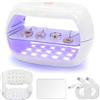 Kizaten Luce UV per Resina,Utilizzabile Separatamente,Lampada per Resina UV a Polimerizzazione Rapida da 36W con Display a LED Per la Polimerizzazione della Resinas,la Creazione di Gioielli,Bianco