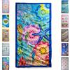 SoNiT home decor SONIT - Telo Mare Microfibra Fantasia Stella Marina, Leggero Antisabbia Asciugatura Rapida, Compatto da Viaggio, Spiaggia, Piscina Morbido Assorbente, Telo Estivo Colorato Salvaspazio
