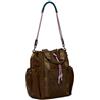 Desigual zaino per il tempo libero Neo Grunge Globe Nylon Backpack Brown marrone