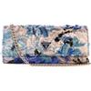 GUESS pochette borsa a tracolla Elsie Clutch Floral Multi blu