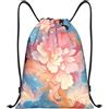 Generic Zaino con Coulisse Pretty Pattern Borsa con Coulisse Grande capacità Drawstring Backpack Leggero Sacchetta Sportiva per Scuola Viaggi Spiaggia