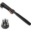 ReachMall Chiave dinamometrica 3-20 Nm con 5 punte esagonali per riparazione bici, manico in acciaio al cromo vanadio garantisce un serraggio accurato in spazi ristretti