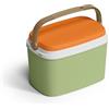 Adriatic forever fun Adriatic - Contenitore refrigerante termico per cibi e bevande caldi e freddi, 6 l, qualità premium, ideale per la scuola e l'esterno, Made in Italy (Verde/Arancione)