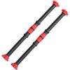 HAKIDZEL Set 2 Pezzi Manubri Barra da 50Cm, Maniglie per Bilanciere in Acciaio 4 Dadi Spinlock per Pesi Palestra, per Training Forza Unilaterale Colore Casuale