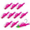Generic Spinner Bait | 10-Bundle Silicone Esca da pesca Gonne - per pesci per acqua di mare spigola giovani amici famiglia attività all'aperto campeggio sopravvivenza
