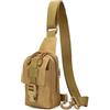 AAIXXIZAO Marsupio Borsa Pettorale Zaino da Trekking Borsa Sportiva Borsa A Tracolla Pacchetto A Tracolla per Escursionismo Ciclismo Campeggio Cachi