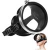 Parliky Maschera Subacquea Nera Vetro ad Alta Definizione e Design Antiappannamento, Struttura in Acciaio Inox e Silicone per Immersioni e Snorkeling