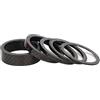 ReachMall Distanziale per cuffie in fibra di carbonio, 1 mm, 2 mm, 3 mm, 5 mm, 10 mm, 15 mm, per forcella da 28,6 mm, finitura lucida, resistente alla ruggine, per regolazione dello stelo