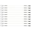 HGENAHGTF Set di leader in fluorocarbonio per lenza da pesca d'acqua dolce e salata con girelle