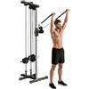 SPORTNOW Stazione per bodybuilding a parete, stazione a doppia carrucola regolabile in 15 posizioni, macchina per trazioni al petto, LAT pulldown, parte superiore del corpo, allenamento, casa,