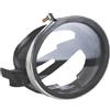 KICHOUSE Maschera da Nuoto in Vetro Temperato Design Monopezzo Antiappannamento, Telaio in Acciaio Inox e Gomma, per Immersioni e Nuoto, 1 Pezzo Nero