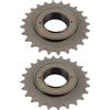 The Lord of the Tools 2 Pezzi 24 Denti Bici Ruota Libera Monomarcia ID 34mm OD100mm Per Catena 1/2 X 1/8 Accessorio Per Bicicletta Marrone