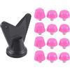 MOLERRI 12 Pezzi Tacchetti per Scarpe da Calcio Tacchetti per Scarpe da Calcio M5 Vite Filettata 7mm 10mm Borchie di Ricambio Antiscivolo Rosa