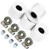 QUILSTM Ruote morbide per skateboard da 60 mm, set di 4 ruote da crociera e da corsa con cuscinetti inclusi. Molto resistenti per lo street skating ed